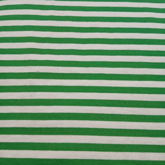LOFT Green and White Striped Midi Dress - NWT - Picture 7 of 7